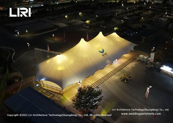Multi Peaky Tourist Hotel Tensile Membrane Structure Tents For Events