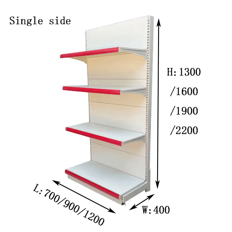 Estantes nuevos de 2023 China Factory Color personalizado Tamaño de acero doble lado Estantes de la feria comercial