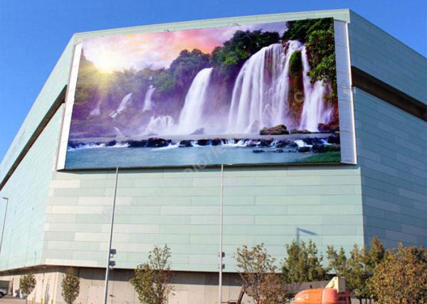 Easy Operate SMD3535 Outdoor Fixed LED Display P6 Wall Mounting Installation