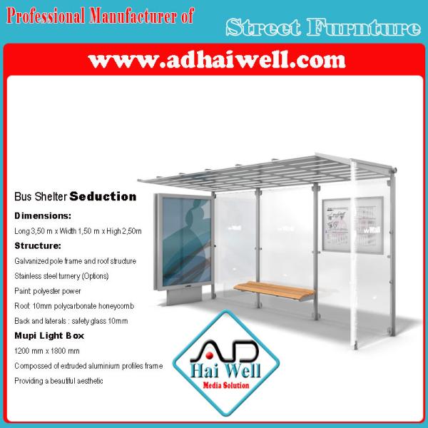 Outdoor Street Furniture Bus Stop Station