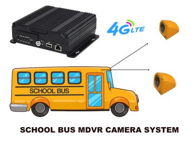 School Bus 4 Cameras vehicle video recorder With Free Mobile Phone APP , 4G GPS 720P MDVR