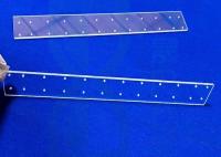 Substrat en verre de quartz transparent de 92% avec des forages de laser
