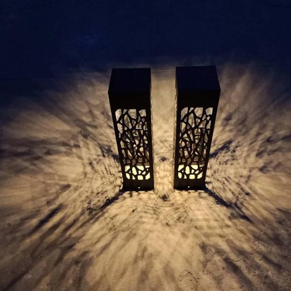 IP 65 Jardim Corten Bollard Luz 120mm Jardim Metal Ornamentações