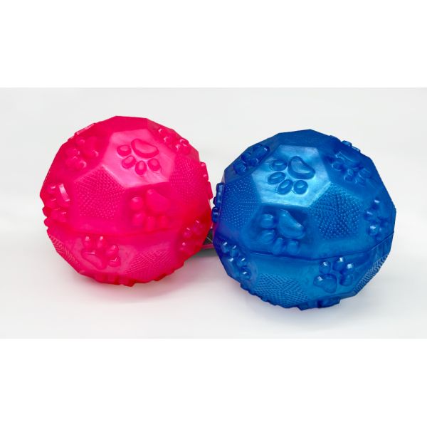 Pet TPR Toy Chew Resistant Squeaky Toy Ball Interactive Molar Tool For Dogs