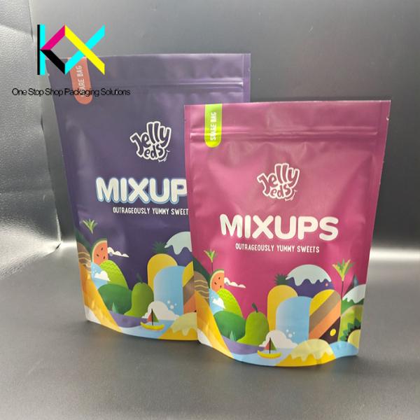 Custom Logo Printed Mylar Aluminum Foil Bags Stand Up Plastic Bag 140um