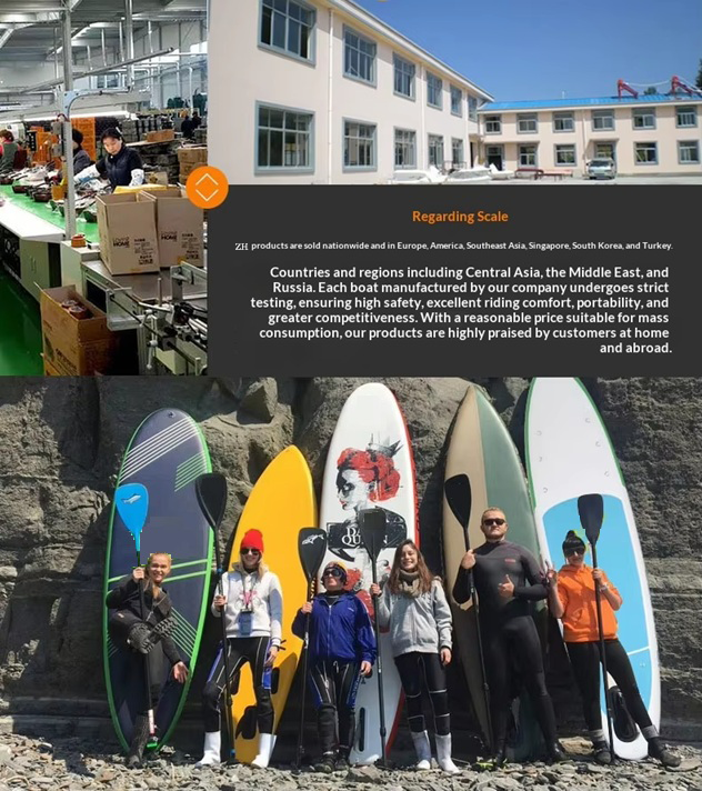 Factory supply Foldable Inflatable PVC Stand-Up Paddleboard (SUP) for Adult Surfing & Kayaking