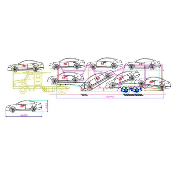 Transport Car Trailer 2 3 Axles 6 Car Carrier 8 10 Units Car Transport Semi Truck Trailer