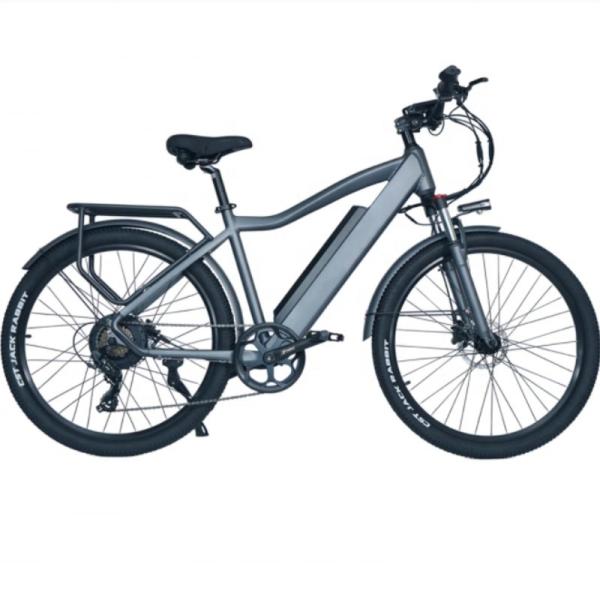 7 Speed Electric Mountain Bike 500W 48V Motor 17Ah Battery Disc Brake For Adults