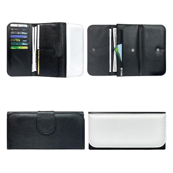 Portemonnaie continentale sublimation à trois fois de grande taille avec une prise de carte pour homme et femme