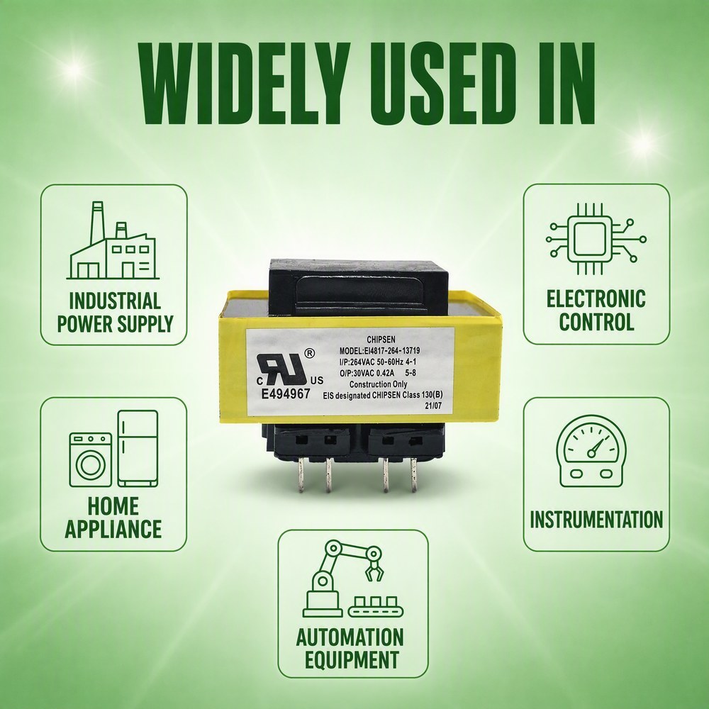 Reliable EI48 Encapsulated Transformer for Industrial Control Power Modules