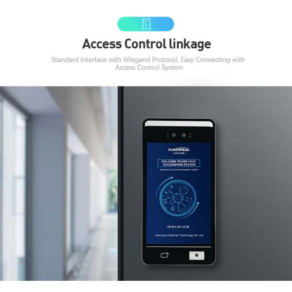 1.6GHz Android 7.1 Face Recognition Attendance Systems 100Mbps