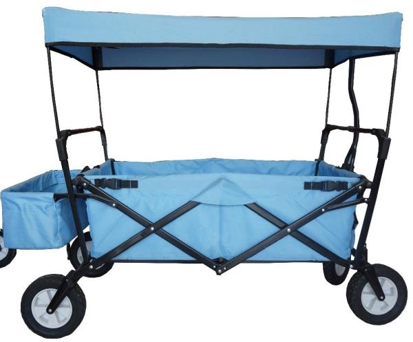 Removable Canopy Heavy Duty Collapsible Wagon Carts For  Storage