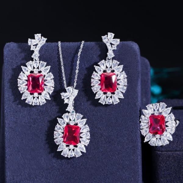 Fashion Women Wedding Necklaces Sets Vintage Collar Rhinestone Crystal Choker Necklaces & Pendants Jewelry Set