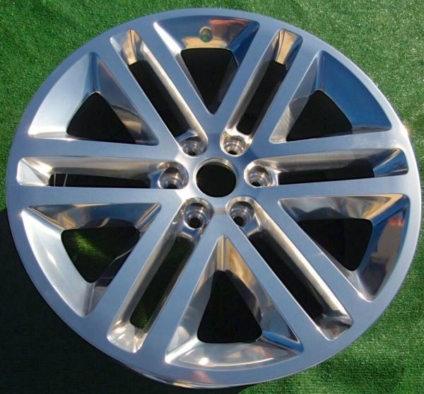 22x9.5 Polished Replacement Ford Replica Wheels 3993 For 2015-2017 Ford Expedition