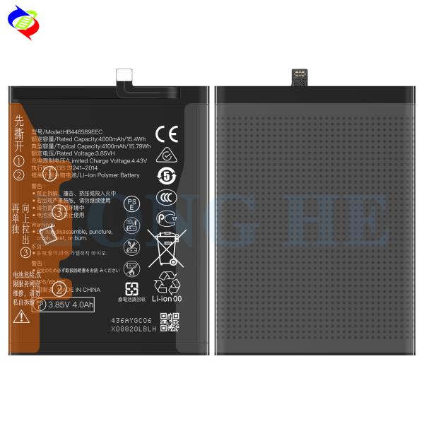 Bateria recarregável de iões de lítio HB446589EEW para Huawei V30PRO NOVA6 4G 4100mAh 3.82V