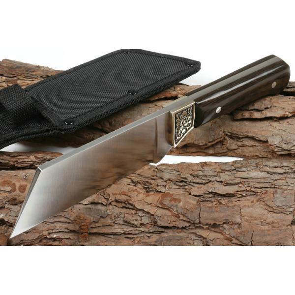 Outdoor 58HRC Wooden Handle Machete 3Cr13 Stainless Steel 5.51