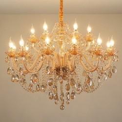 Luxo Cristal Lustreiro Ceiling Light Decoração Eventos de Casamento Iluminação Preta