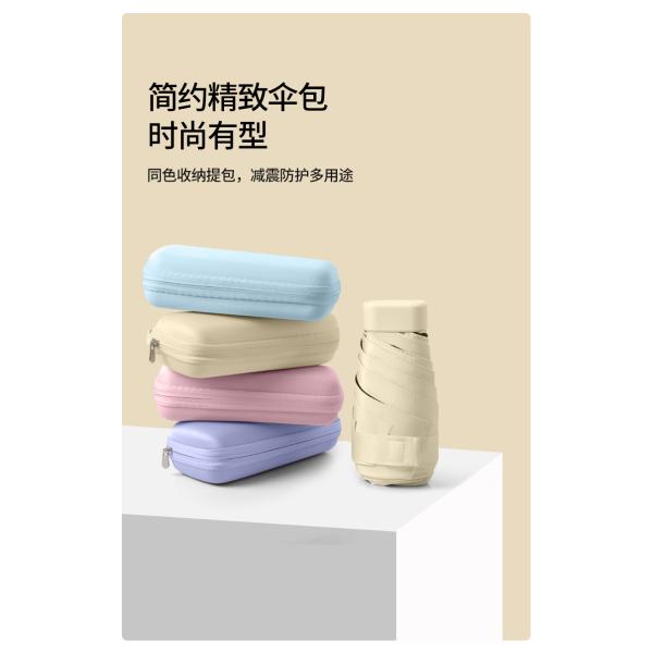 Mini Travel Compact Windproof Umbrella Small Folding Lightweight Sun & Rain Umbrellas with UV Protection