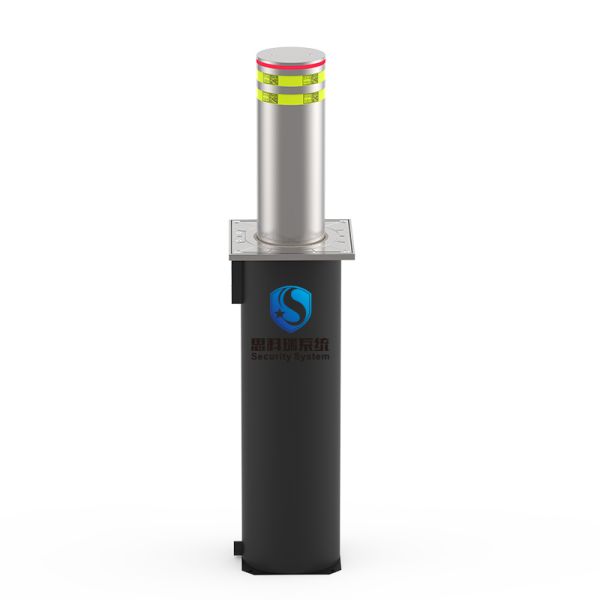 304 Stainless Steel Automatic Rising Bollard with 600mm Height and 220V Voltage for Secure Vehicle Access Control
