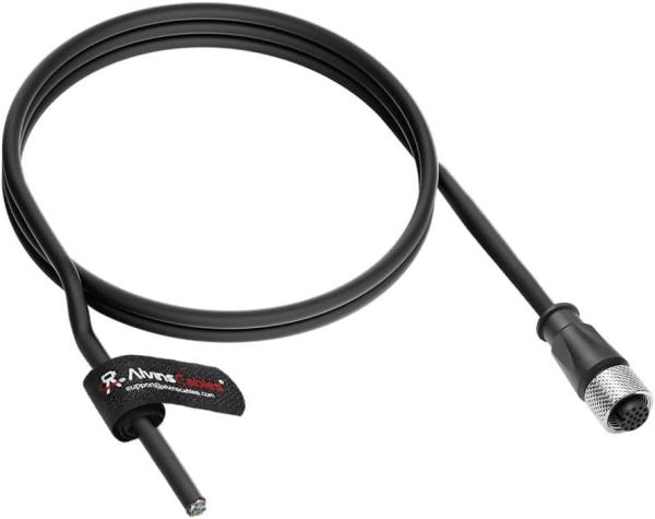 Câble CAN PROFINET Ethernet-IP pour caméra industrielle Alvin de 20m M12 A Code 17 broches