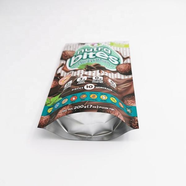 Biodegradable waterproof LDPE 3 sides seals slide custom printed k bags