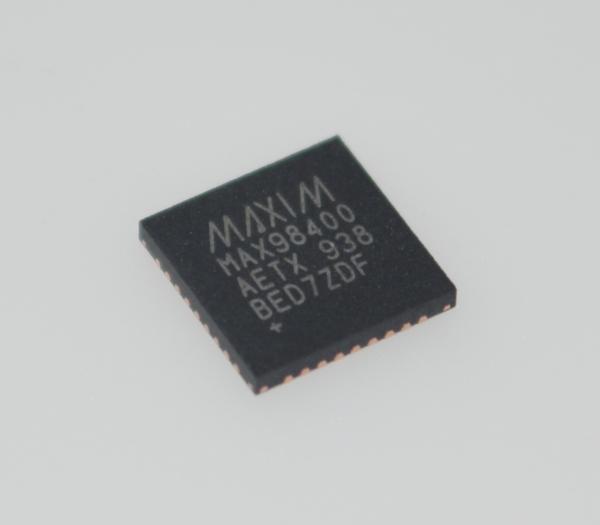 MAX98400A Class D Amp with 20W Output, 92% Efficiency, I2C Control, Integrated Boost, 8ms Startup, Full Protection, & 6.5μV Noise for Premium Portable Audio