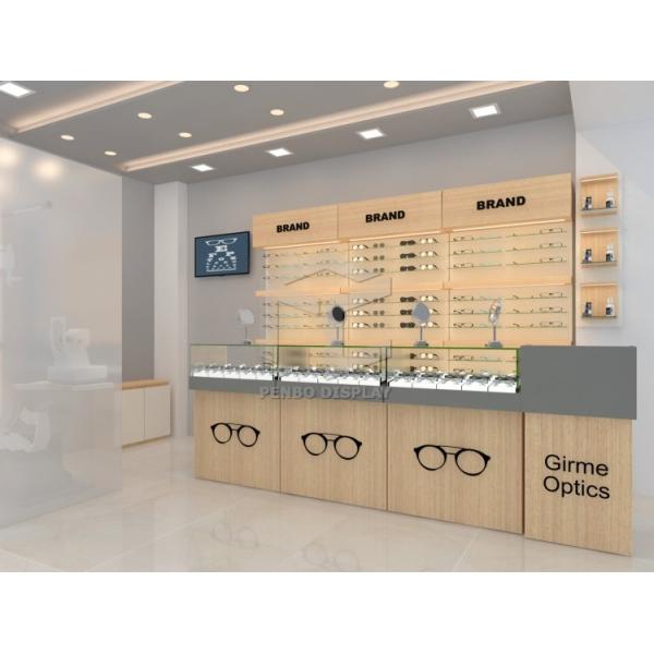 Стекло шкафов дисплея магазина дизайна мономера оптически 10mm закаленное