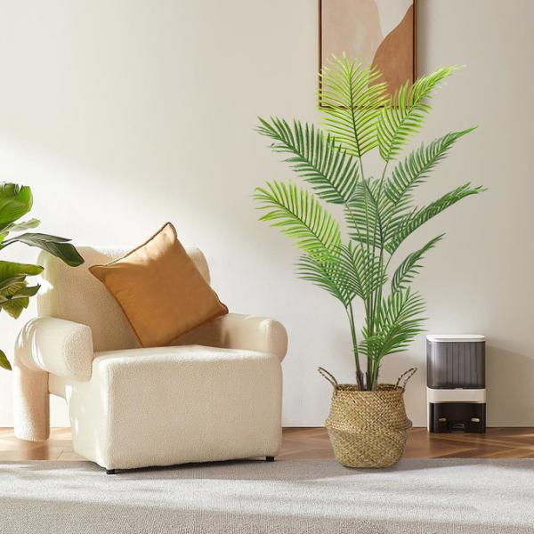 PONY Artificial Floor Palm Tree Indoor Decor Potted No Water Natural Look