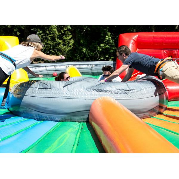 0.55mm PVC Inflatable Sports Games / Hungry Hippo Chowdown For Kids And Adults