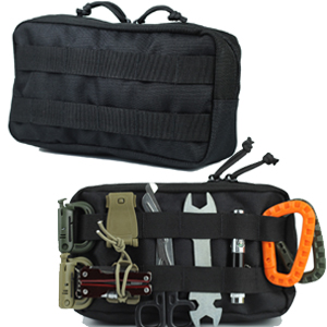 Universal Tactical Seat ​Back Organizer Vehicle Molle Panel Organizer Storage Bag With Detachable Molle Pouch