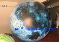 Mené allumant le ballon gonflable géant de globe de lune pour la décoration extérieure