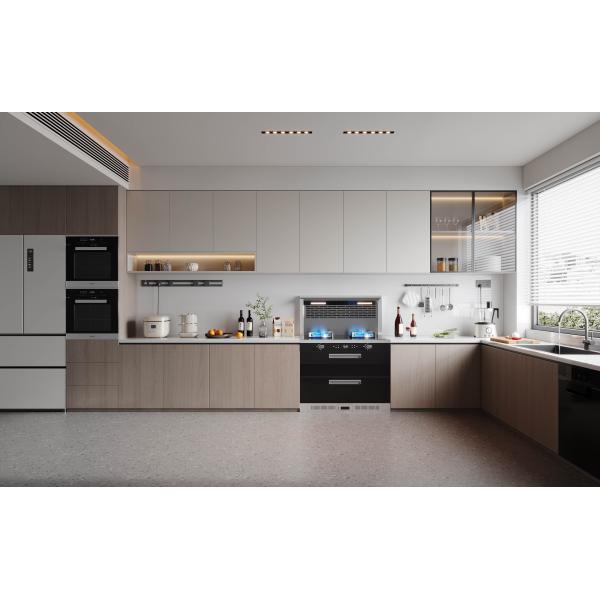 Premium Custom Luxury Wooden Kitchen Cabinets For Villas Carcass Material