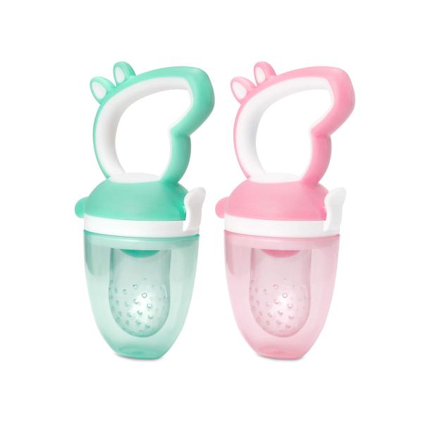 Baby Fresh Fruit Food Feeder Nipple Pacifier，Training Infant Massage Teething, Food Grade Silicone Pouches Soft Safe