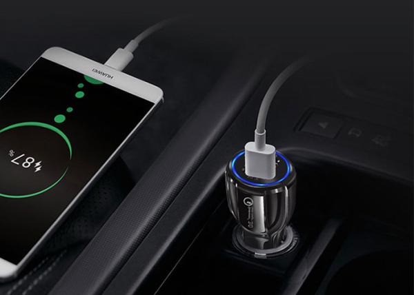 Vehicle Dual USB Ports 36W 6A QC 3.0 Car Charger