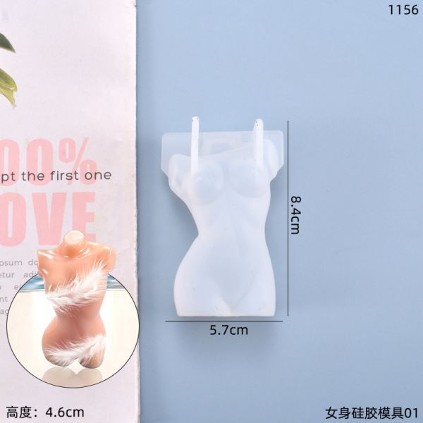 DIY crystal dropper mold simulates human body, male body, female body, model, stage decoration, silicone mold