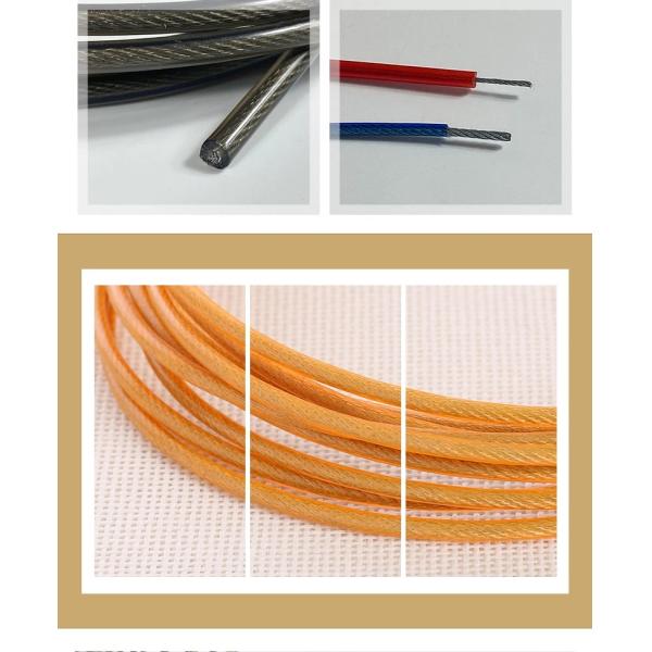 7*7 Construction Stainless Steel TPU PVC Wire Rope for Non-Alloy Applications at in AiSi Standard