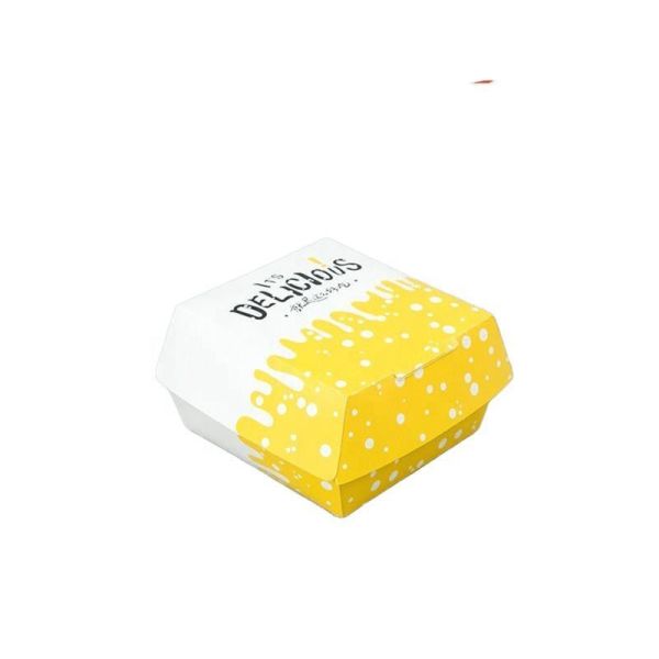 Fast food packaging wholesale custom logo eco-friendly food grade burger french fries fried chicken paper box