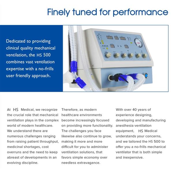 Hospital Portable Respiratory Machine / Portable Respiratory Ventilator Ce Iso Approved