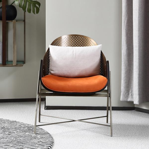 Firm Waterproof Ultra Modern Dining Chairs French Style 86cm High