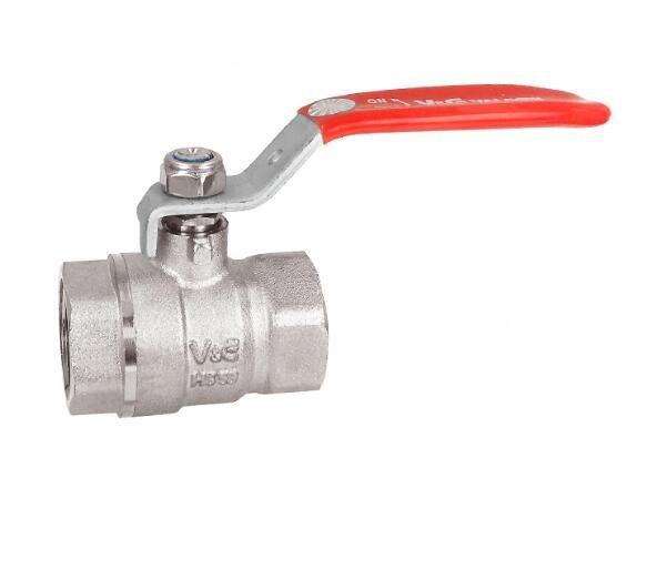 1/4 4 Female BSP X Female BSP Nickel Plating Brass Ball Valve