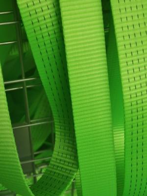 Lashing Webbing Sling Material Fluorescent Green Belt Customized Safety Factor