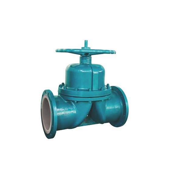 PTFE Flanged Diaphragm Valve , Industrial Diaphragm Valve For Petrochemical