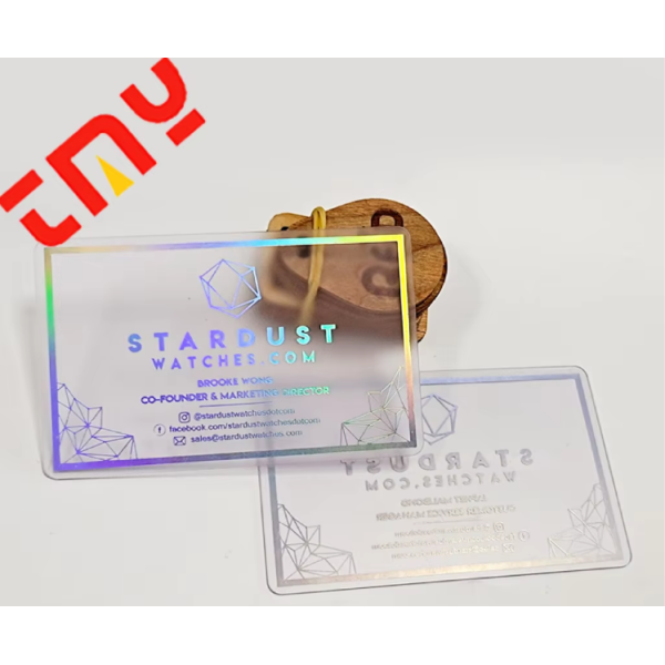 Customizable Unique Luxury Clear Transparent Pvc Plastic Business Card Printing Logo And Design