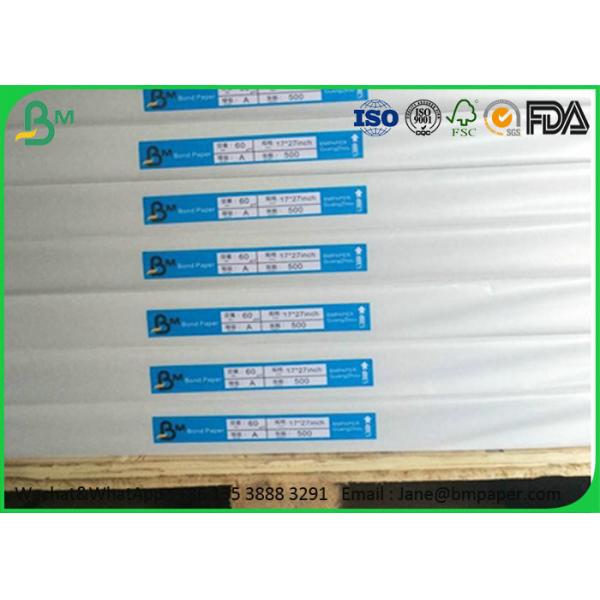 papier excentré bon marché de 60gsm 70gsm 80gsm Woodfree avec la certification de FSC pour l'impression de livre d'école