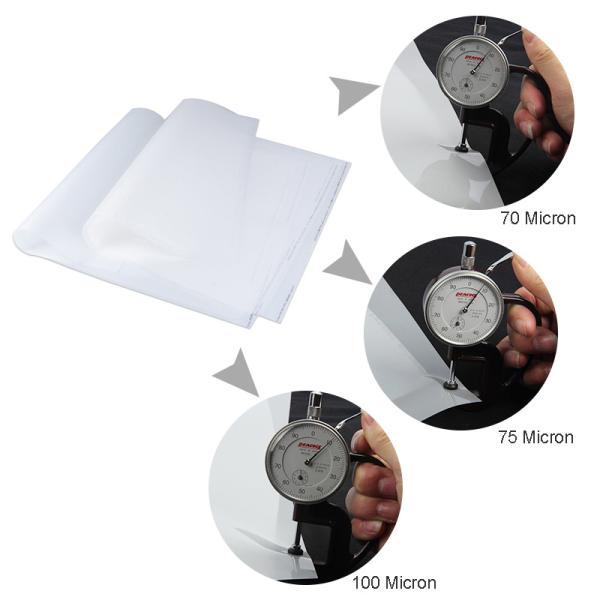 Hot Peeling Non Adhesive Offset Printing Film 50*70cm 75mic Transparent Printing Film