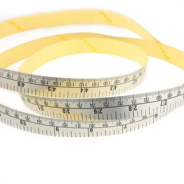 1.5m 60 Inch Paper Measuring Tape , Self Adhesive Ruler Tape For Measuring Craft Sewing