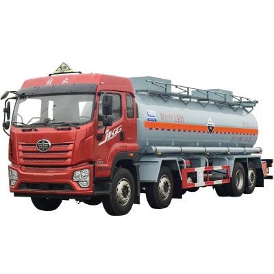 8x4 Drive Wheel Chemical Tanker Truck 15CBM Capacity Corrosive Toxic / Acidic Liquid Transport