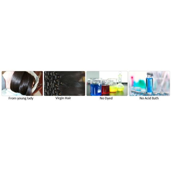 Deep Wave Pure Virgin Human Hair Extensions , Unprocessed Virgin Hair Bundles