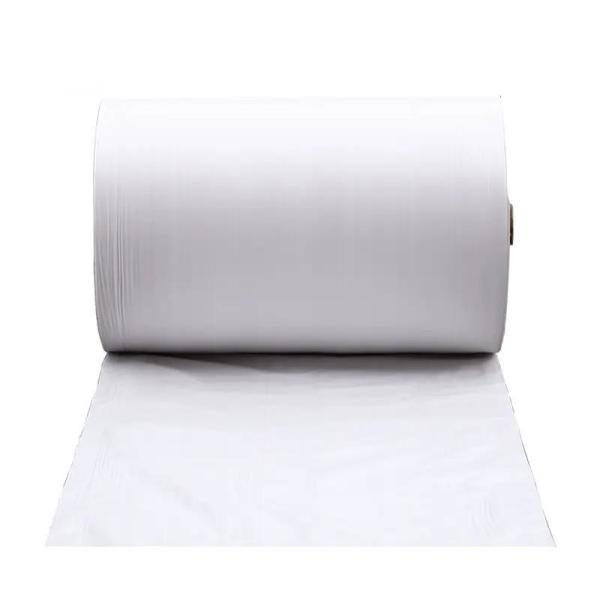 White PP Plastic Woven Bag Roll Material Transparent White Woven Cloth Roll For Conductive FIBC Fabric