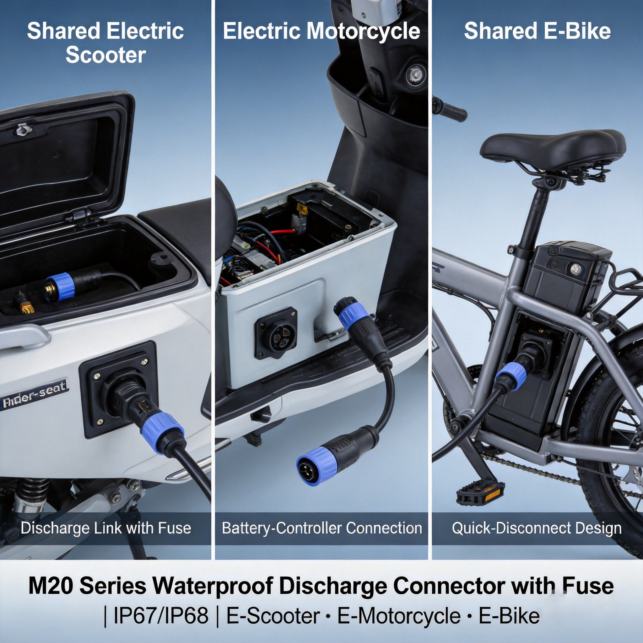 Heavy Duty Electric Motorcycle Charging Connectors Featuring Robust Construction for Long Lasting Performance and Safety